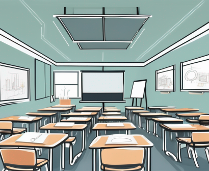 A modern classroom setting in thailand