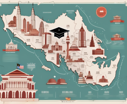 A map of malaysia highlighting major cities