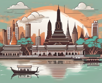 A vibrant bangkok cityscape